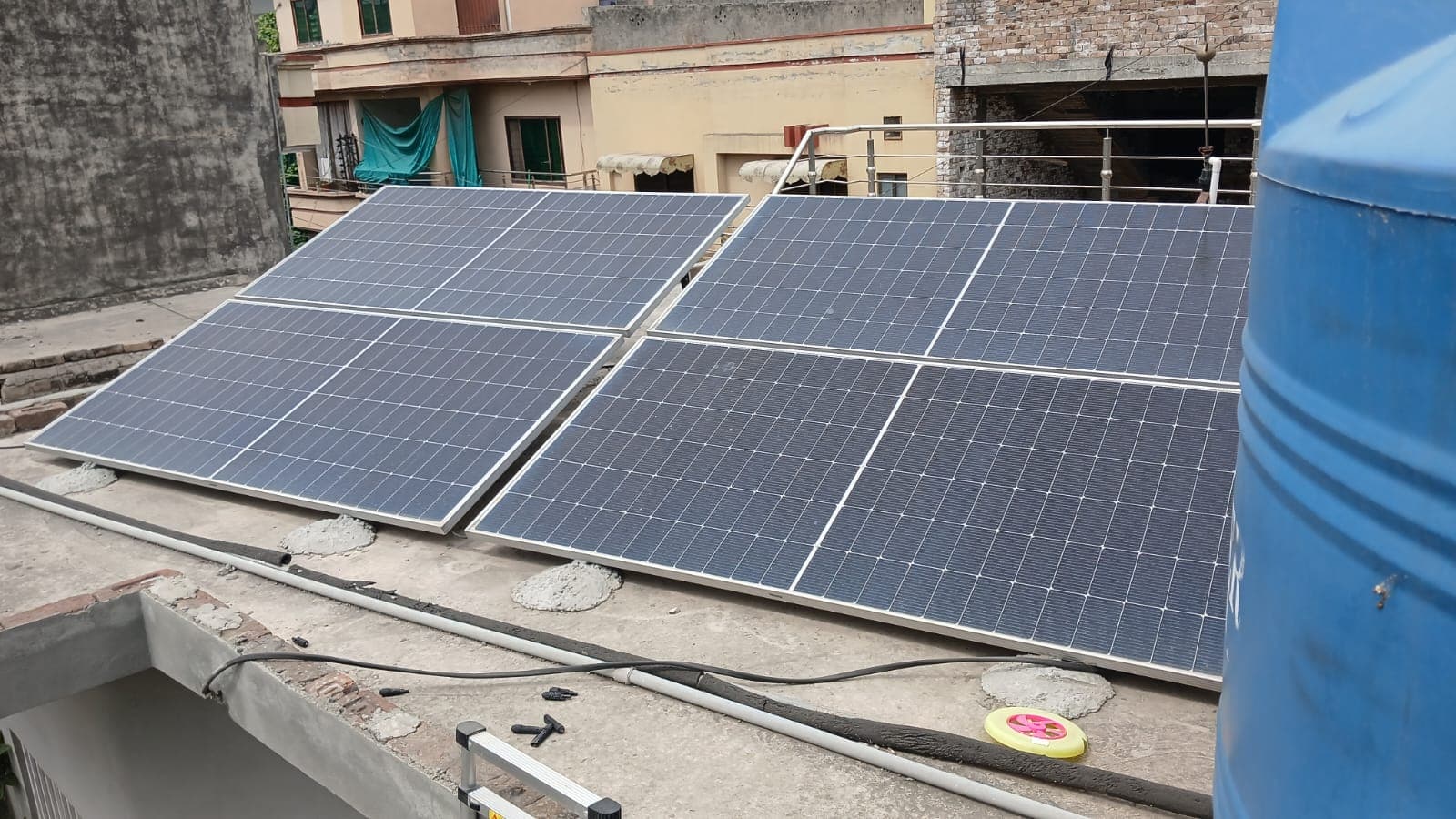 Solar panel installation completed by MK GreenTech
